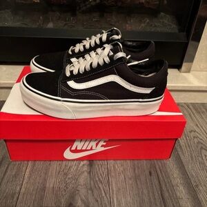 Vans Black and White Women's Sneakers